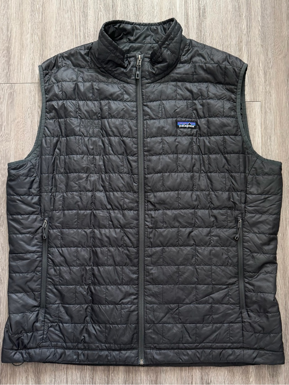 Patagonia 2023 Nano Puff Vest Mens XXL Dark Grey Puffer Jacket Vest Excellent